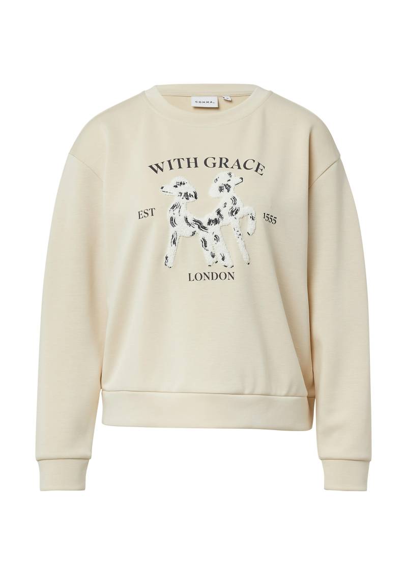 comma - Sweatshirt beige - Gr. - 40 von comma