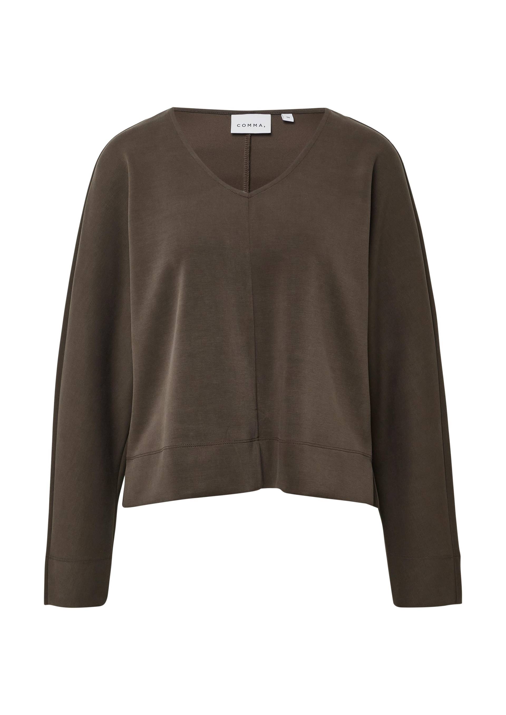 comma - Sweatshirt braun - Gr. - 46 von comma