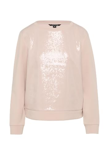 comma Sweatshirt mit Pailletten-Besatz perlmuttrosa 42 von comma