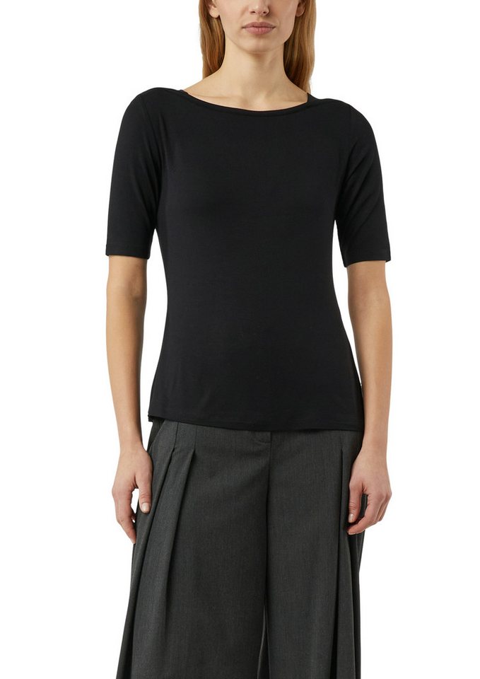 comma T-Shirt halbarm, mit U-Boot.Ausschnitt von comma