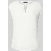 comma T-Shirt mit V-Ausschnitt in Weiss, Größe 40 von comma