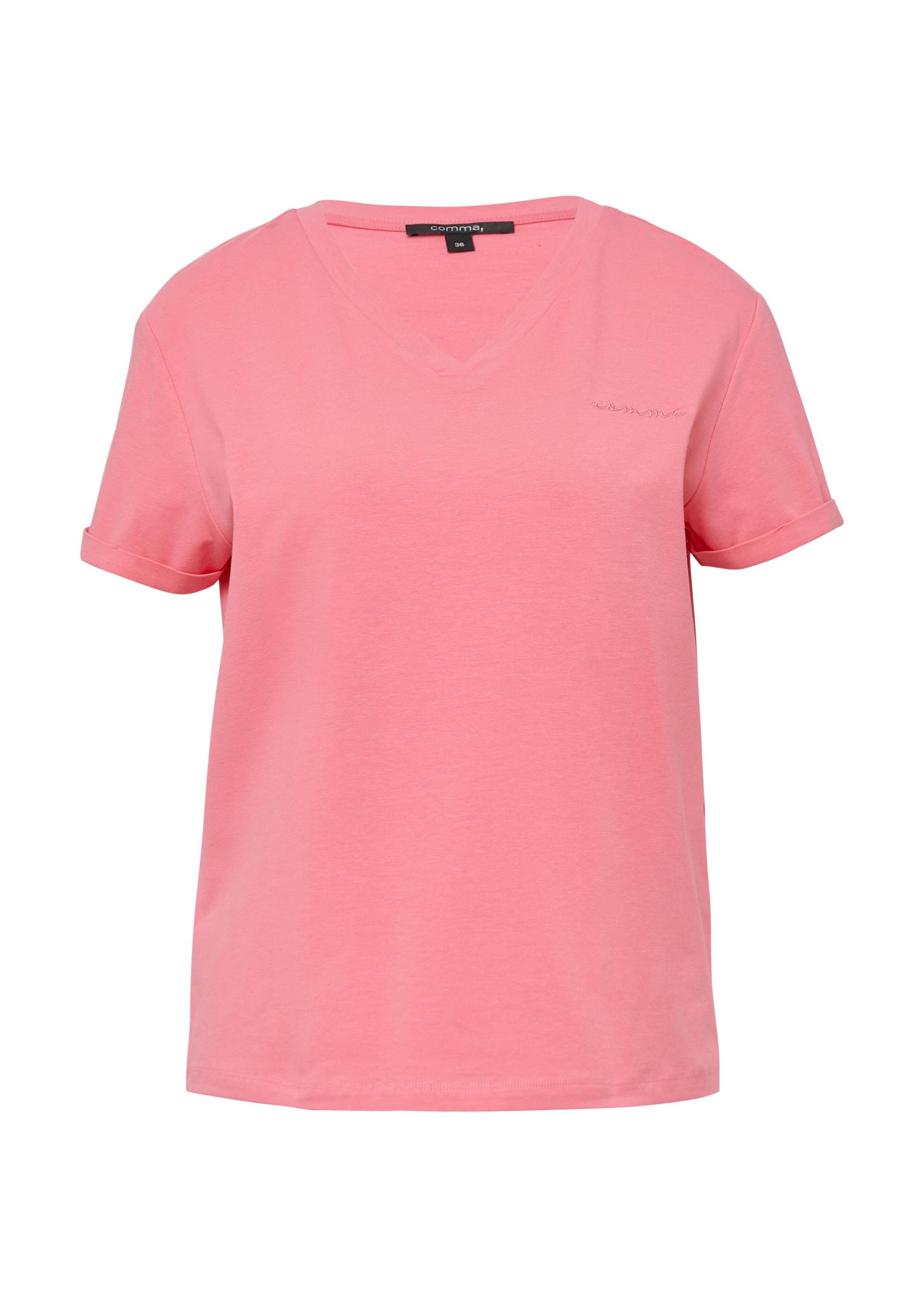 comma - T-Shirt pink - Gr. - 38 von comma