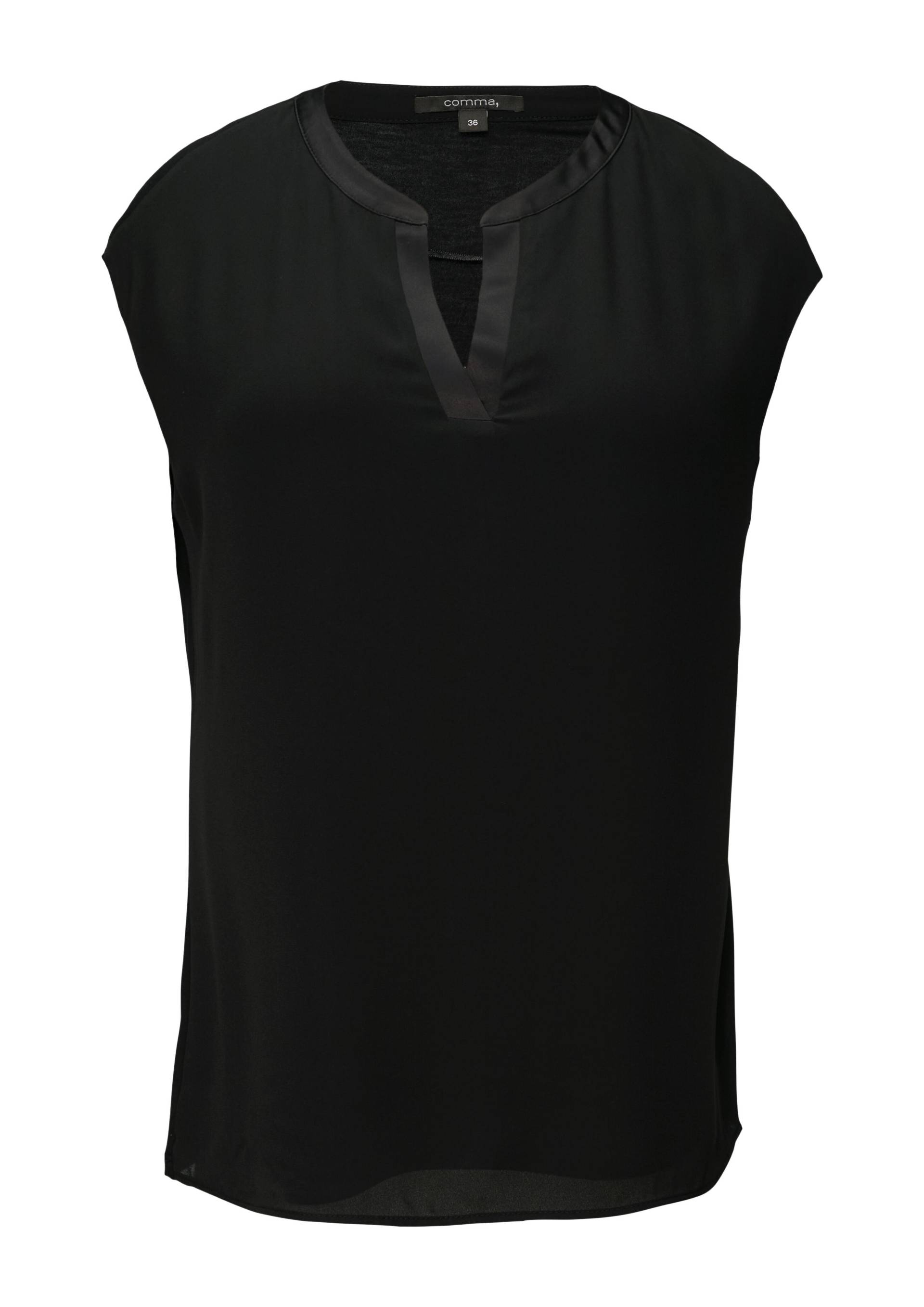 comma - T-Shirt schwarz - Gr. - 38 von comma