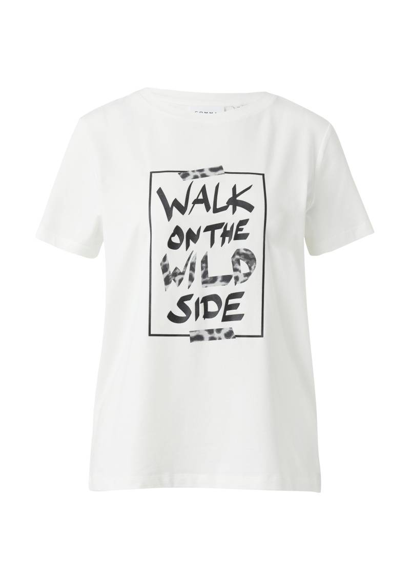 comma - T-Shirt weiß - Gr. - 34 von comma