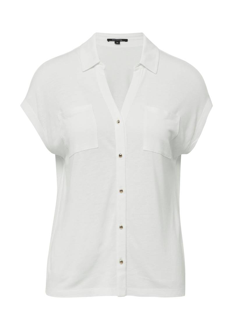 comma - T-Shirt weiß - Gr. - 34 von comma