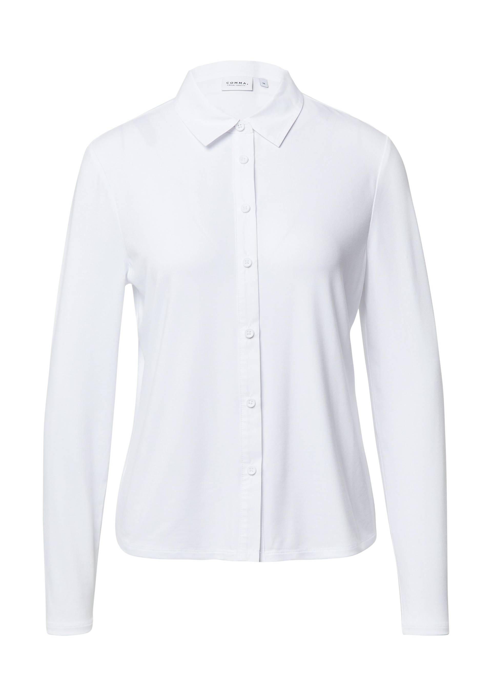 comma - T-Shirt weiß - Gr. - 34 von comma