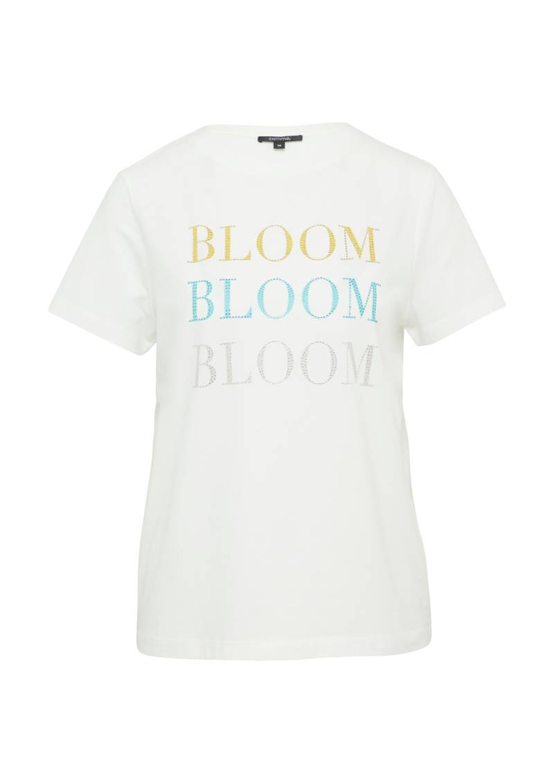 comma - T-Shirt weiß - Gr. - 42 von comma