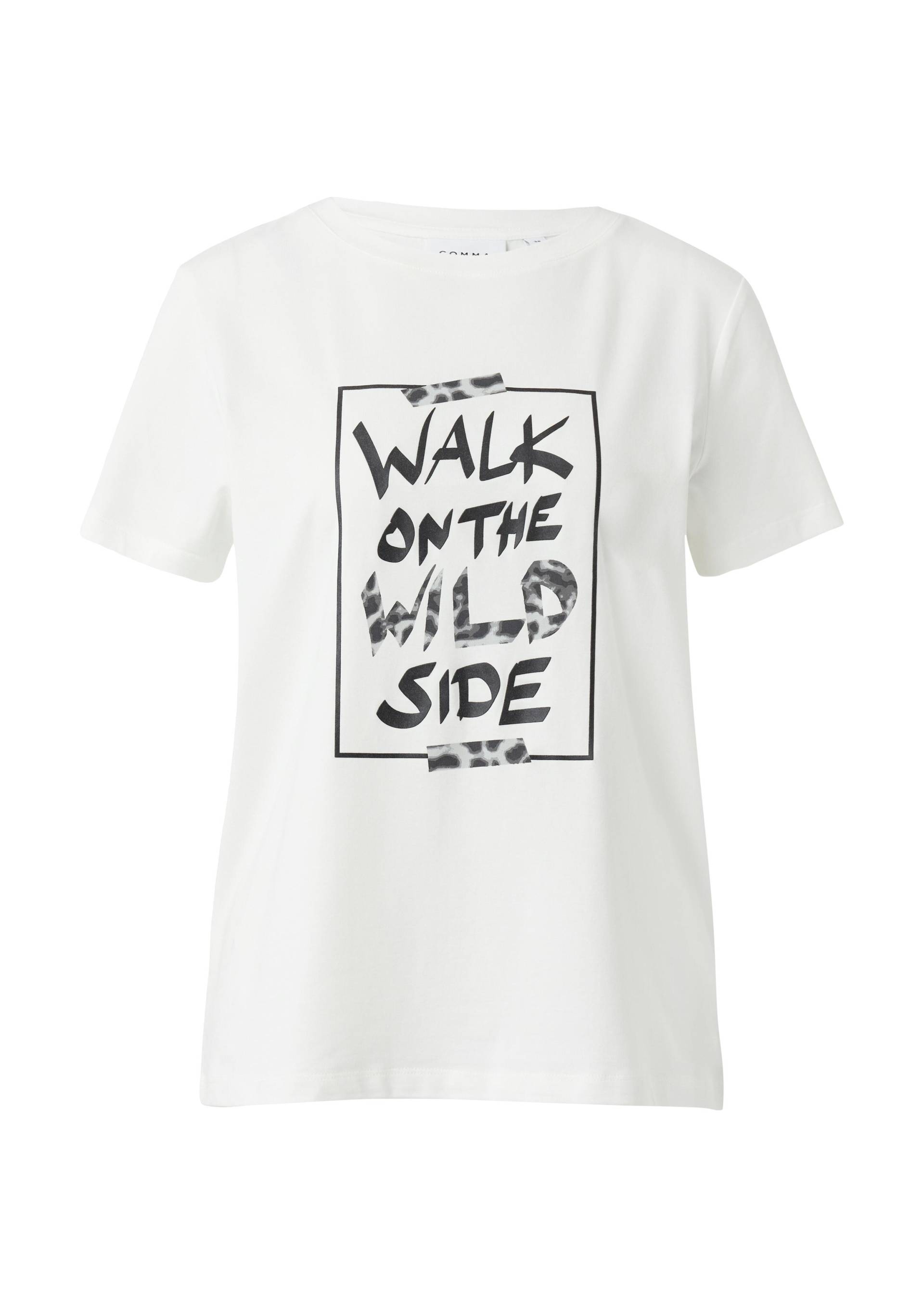 comma - T-Shirt weiß - Gr. - 44 von comma