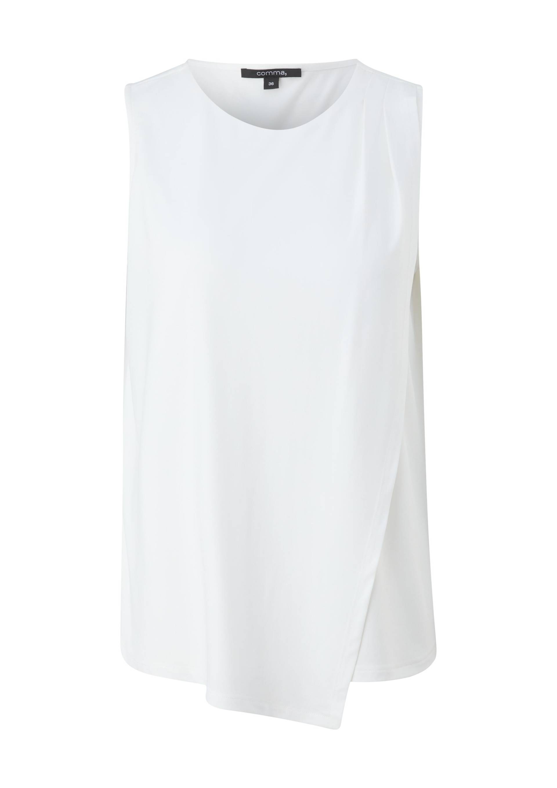 comma - T-Shirt weiß - Gr. - 46 von comma