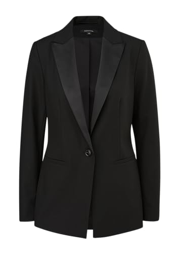 comma Taillierter Blazer schwarz 32 von comma
