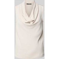 comma Top mit Wasserfall-Ausschnitt in Beige, Größe 44 von comma