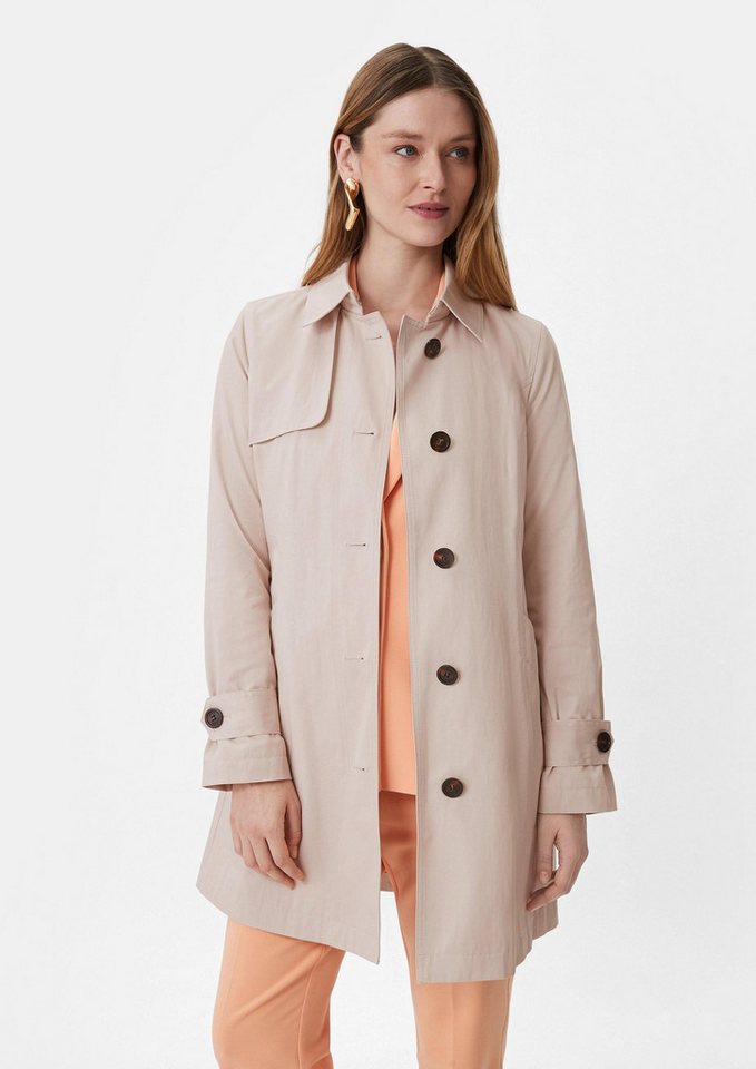 comma Trenchcoat Outdoor-Mantel Taillierter Trenchcoat mit Bindegürtel von comma