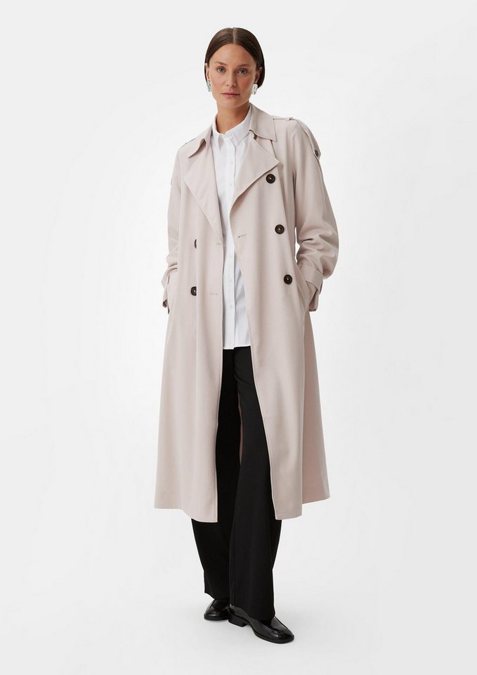 comma Trenchcoat Outdoor-Mantel Trenchcoat mit Bindegürtel von comma