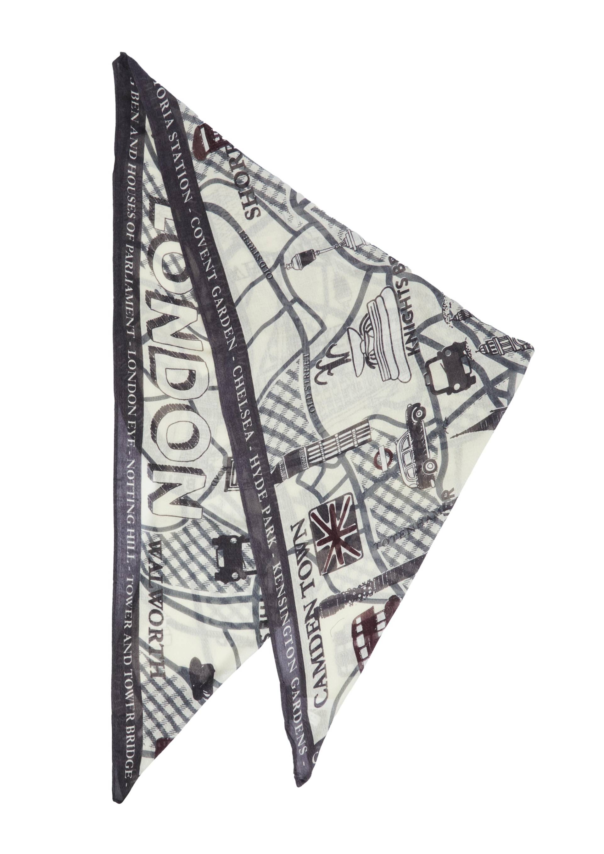 comma - Tuch braun|creme - Gr. - ONESIZE von comma