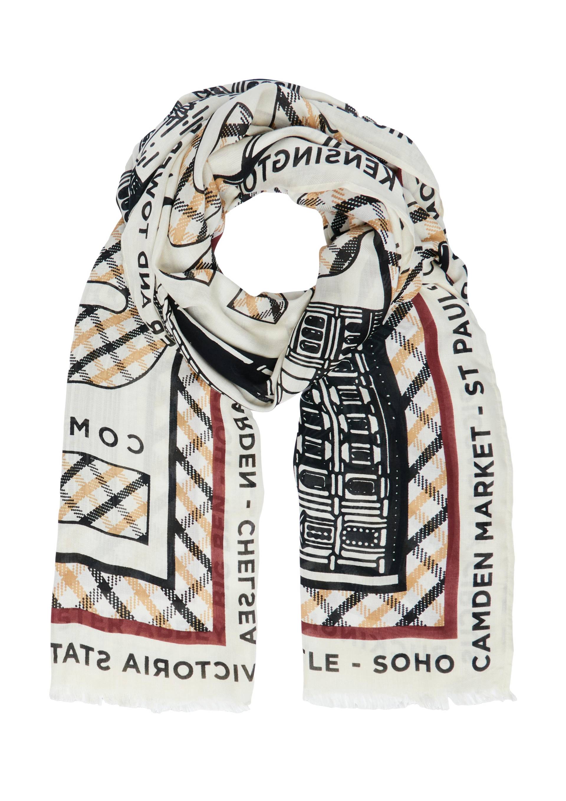 comma - Tuch creme|mehrfarbig - Gr. - ONESIZE von comma