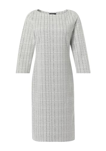 comma Tweedkleid mit 3/4-Arm weiß 42 von comma