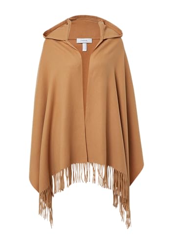 comma Weicher Schal mit Kapuze aus Viskose karamell ONESIZE von comma