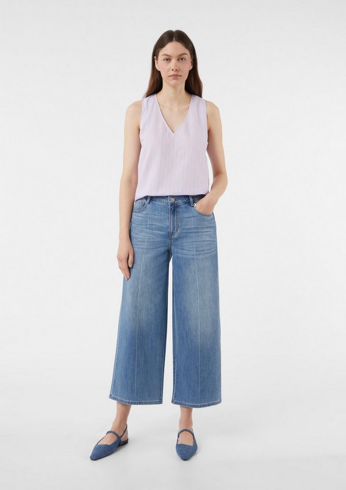 comma Weite Jeans Jeans-Hose Jeans-Culotte im Loose Fit mit Wide Leg von comma