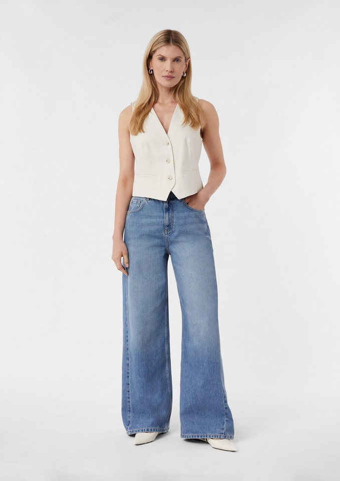 comma Weite Jeans Jeans-Hose Jeans im Relaxed Fit mit Wide Leg (1-tlg) von comma