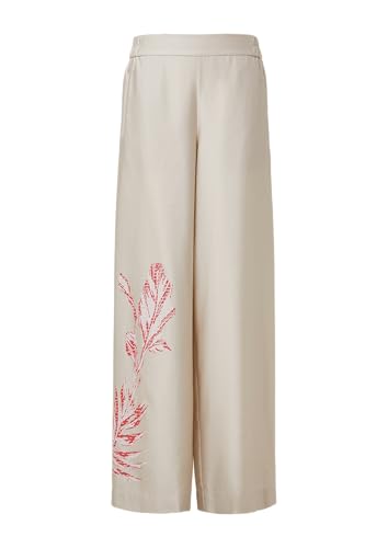 comma Wide-Leg-Hose aus Leinenmix mit Printdetail helles beige 42/REG comma Wide-Leg-Hose aus Leinenmix mit Printdetail helles beige 42/REG von comma