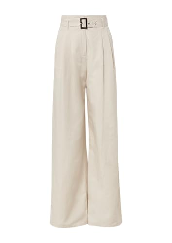 comma Wide-Leg-Hose aus Leinenmix mit Stoffgürtel x Füsun Lindner beige 42/REG von comma