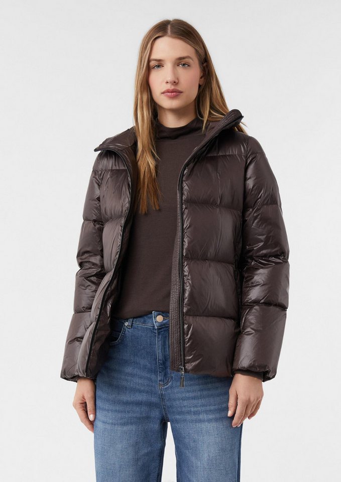 comma Winterjacke Outdoor-Jacke Schimmernde Daunenjacke mit Stehkragen von comma