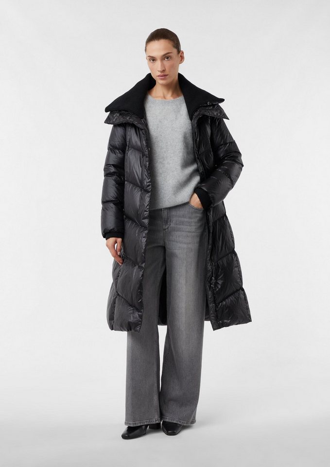 comma Wintermantel Outdoor-Mantel Gesteppter Daunenmantel mit Strickkragen von comma