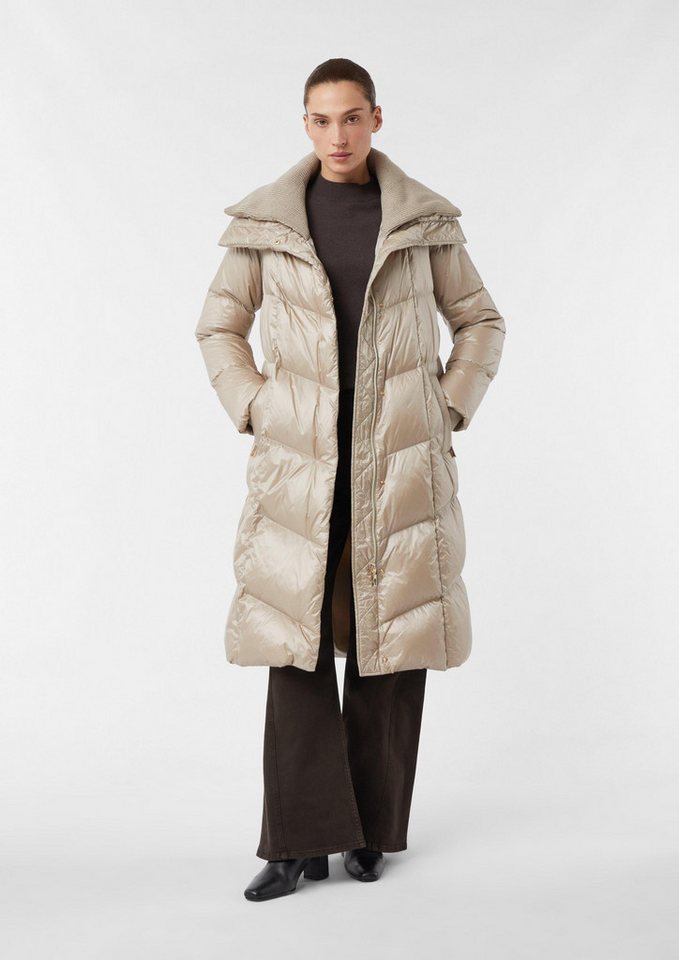 comma Wintermantel Outdoor-Mantel Gesteppter Daunenmantel mit Strickkragen von comma