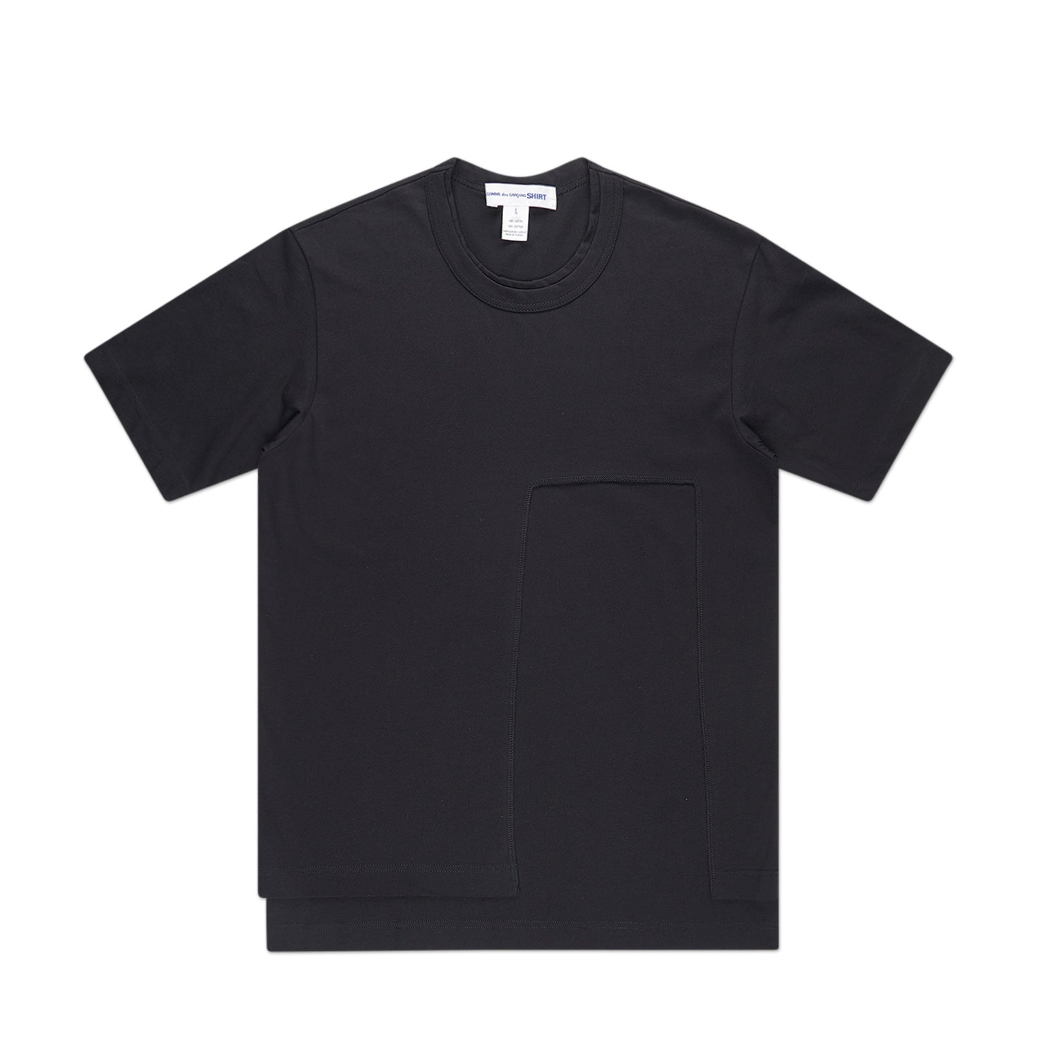 comme des garçons shirt knit t-shirt (black) von comme des garçons shirt