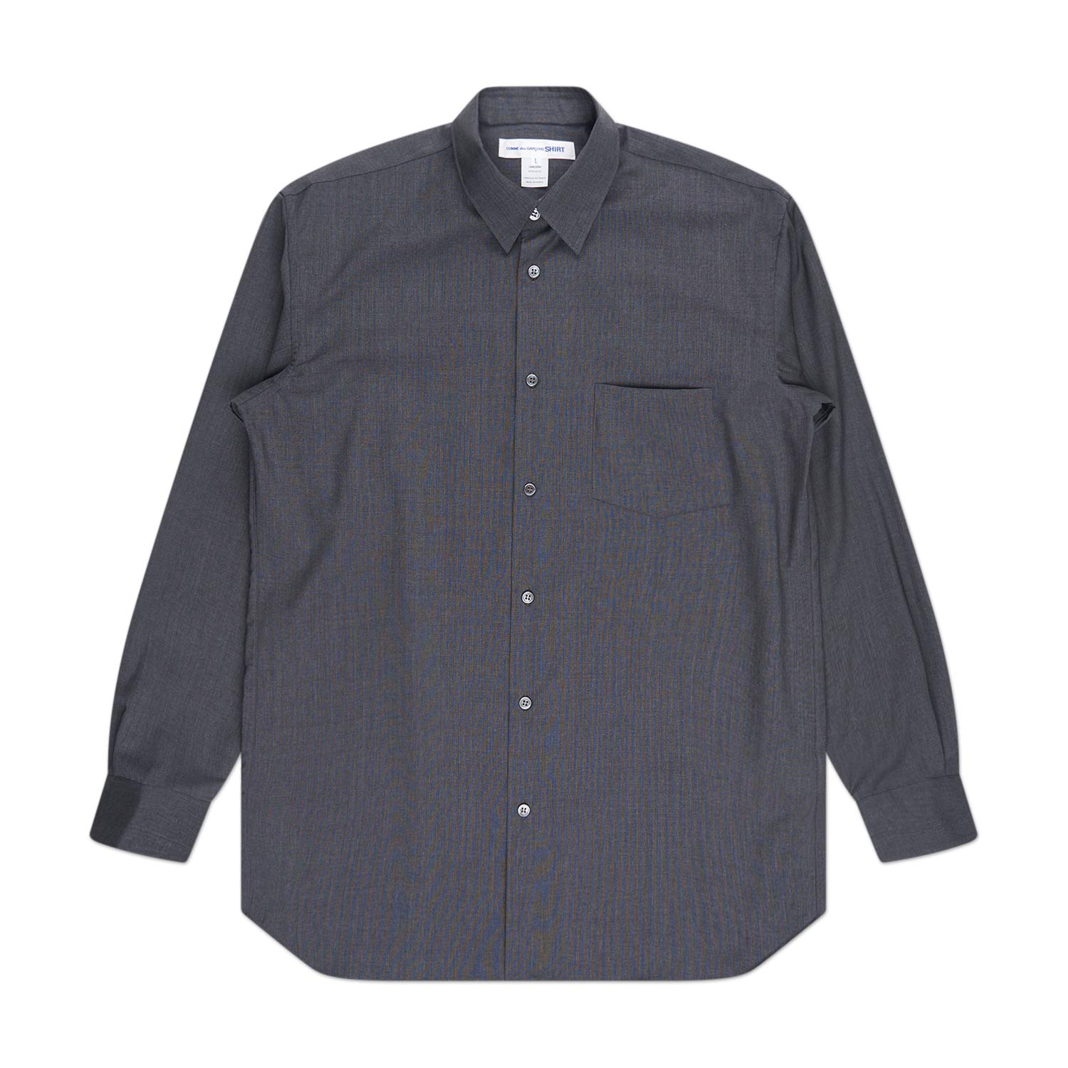 comme des garçons shirt woven shirt (grey) von comme des garçons shirt