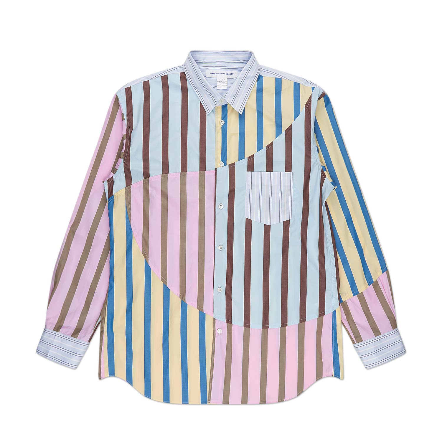 comme des garçons shirt woven shirt (multi) von comme des garçons shirt