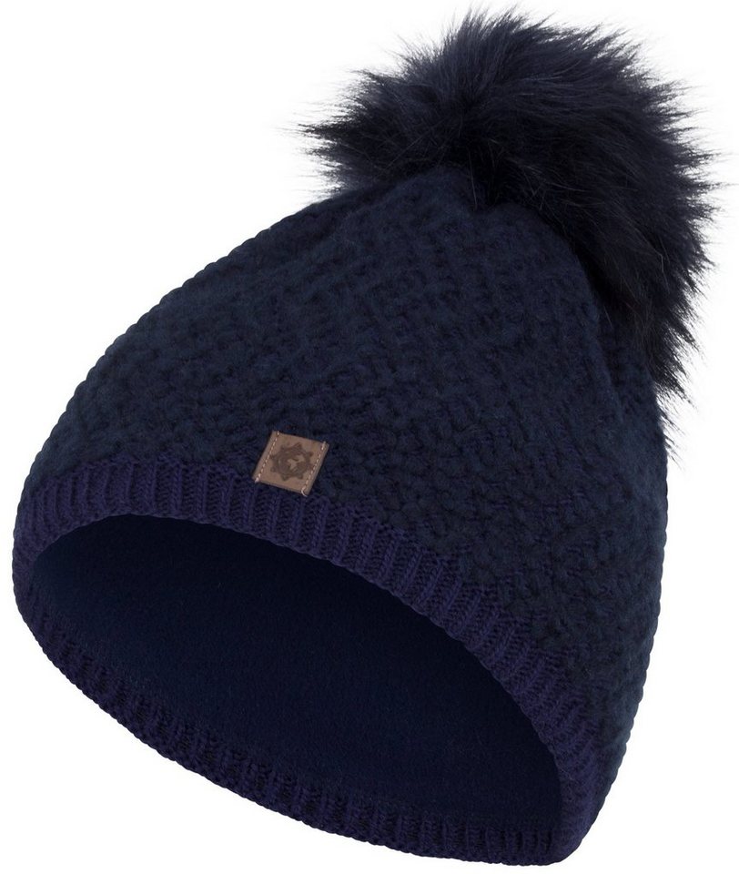 compagno Bommelmütze (1-St) Wintermütze Beanie Strickmütze Damen Herren Mütze Winter von compagno