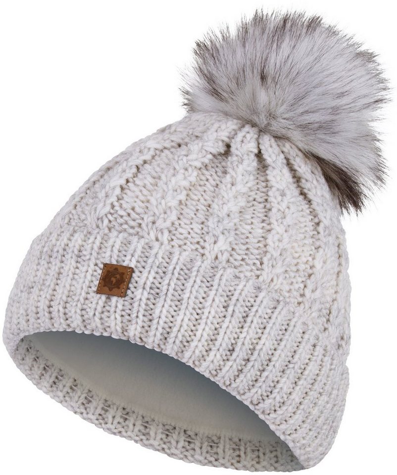 compagno Bommelmütze (1-St) Wintermütze Strickmütze Damen Mütze Winter Beanie von compagno