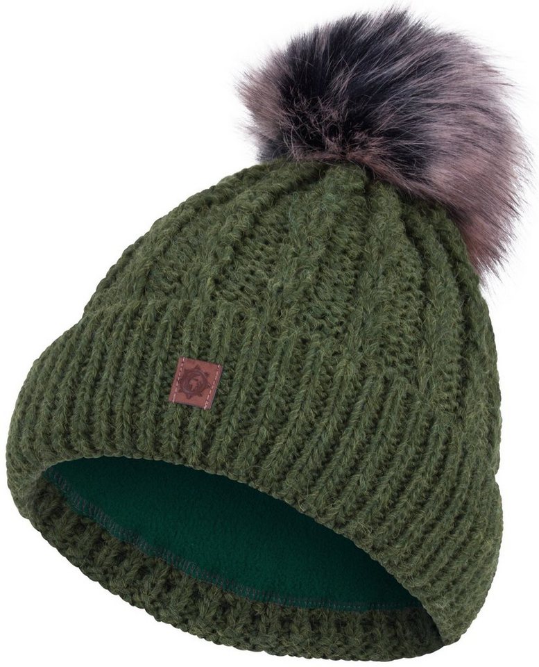 compagno Bommelmütze (1-St) Wintermütze Strickmütze Damen Mütze Winter Beanie von compagno