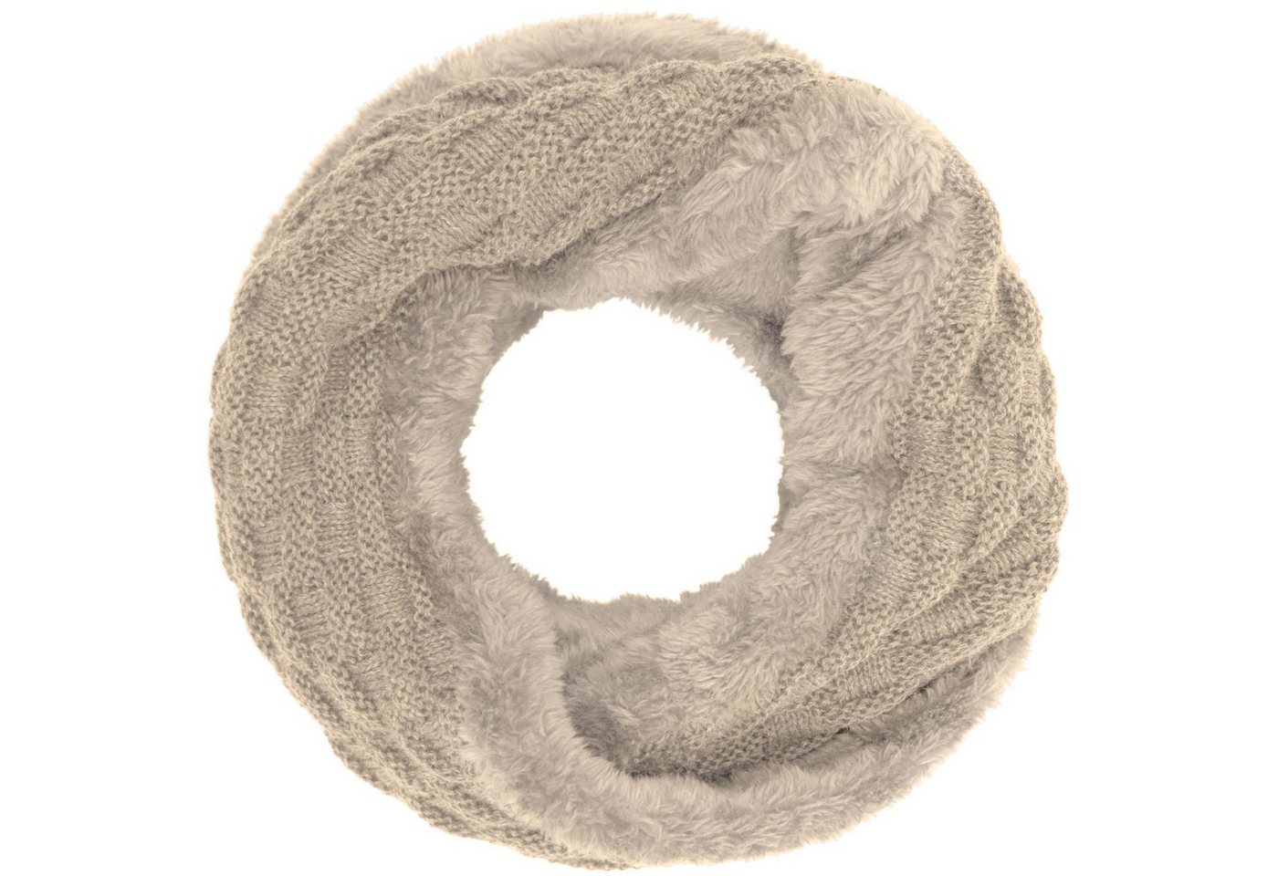 compagno Loop, (1-St), Winterschal Damen Loop gefüttert Winter Schal Loopschal Strickschal von compagno