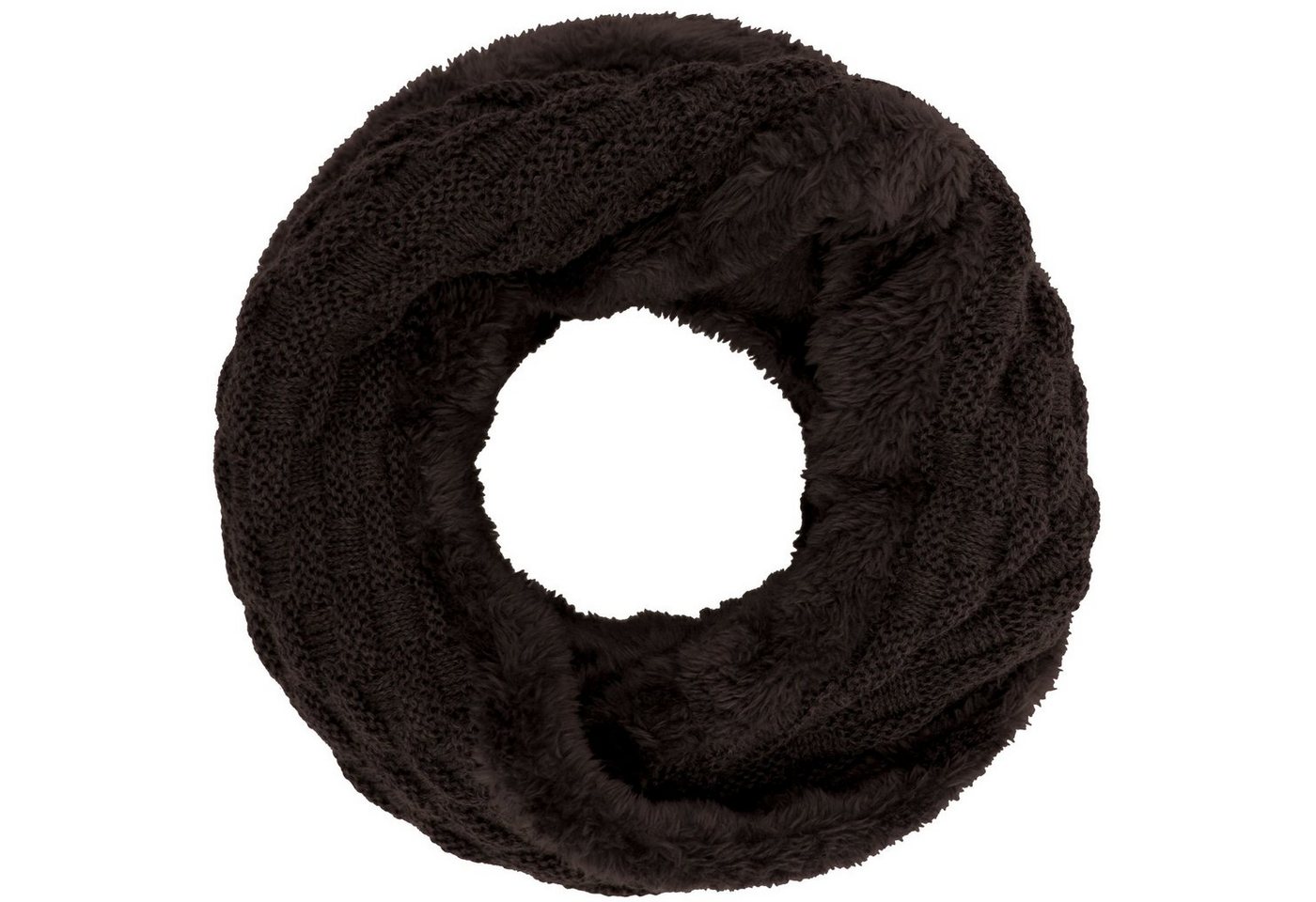 compagno Loop, (1-St), Winterschal Damen Loop gefüttert Winter Schal Loopschal Strickschal von compagno