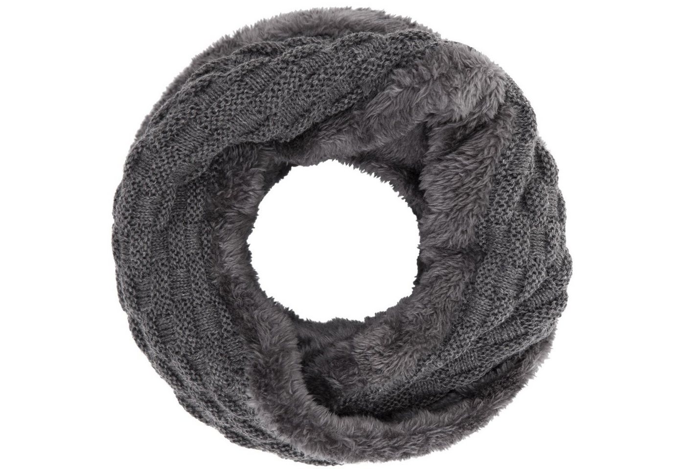 compagno Loop, (1-St), Winterschal Damen Loop gefüttert Winter Schal Loopschal Strickschal von compagno