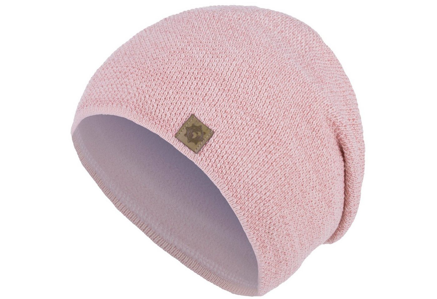 compagno Strickmütze (1-St) Damen Beanie Wintermütze Metallic-Garn Winter Mütze gefüttert von compagno