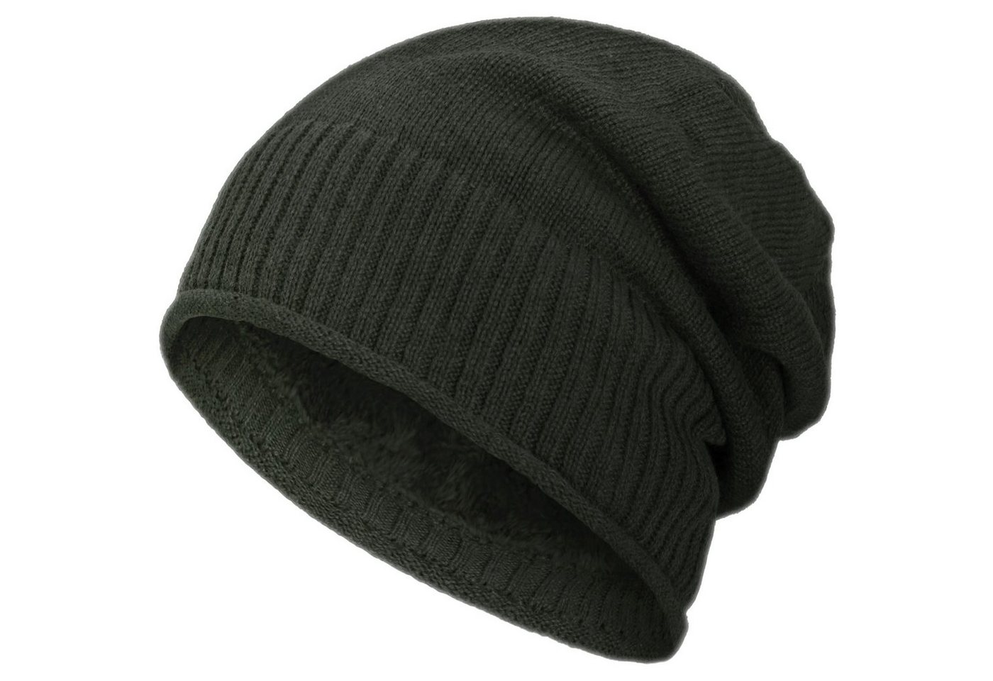 compagno Strickmütze (1-St) Gefütterte Wintermütze Herren Damen Mütze Beanie Haube Strickmütze von compagno