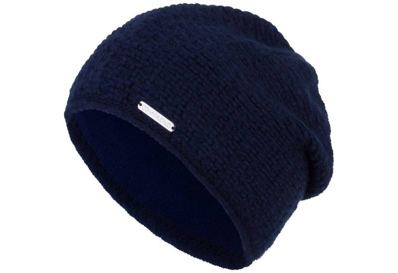 compagno Strickmütze (1-St) Grobstrick Beanie Wintermütze Strickmütze Damen gefüttert Fleece von compagno