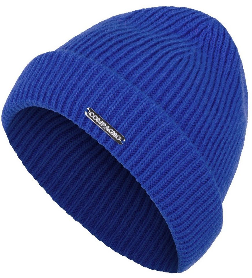 compagno Strickmütze (1-St) Kindermütze Wintermütze Beanie Jungen Mädchen Strickmütze 2-10 Jahre von compagno