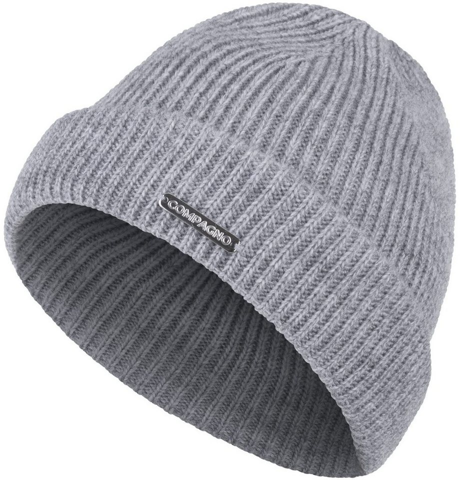 compagno Strickmütze (1-St) Kindermütze Wintermütze Beanie Jungen Mädchen Strickmütze 2-10 Jahre von compagno