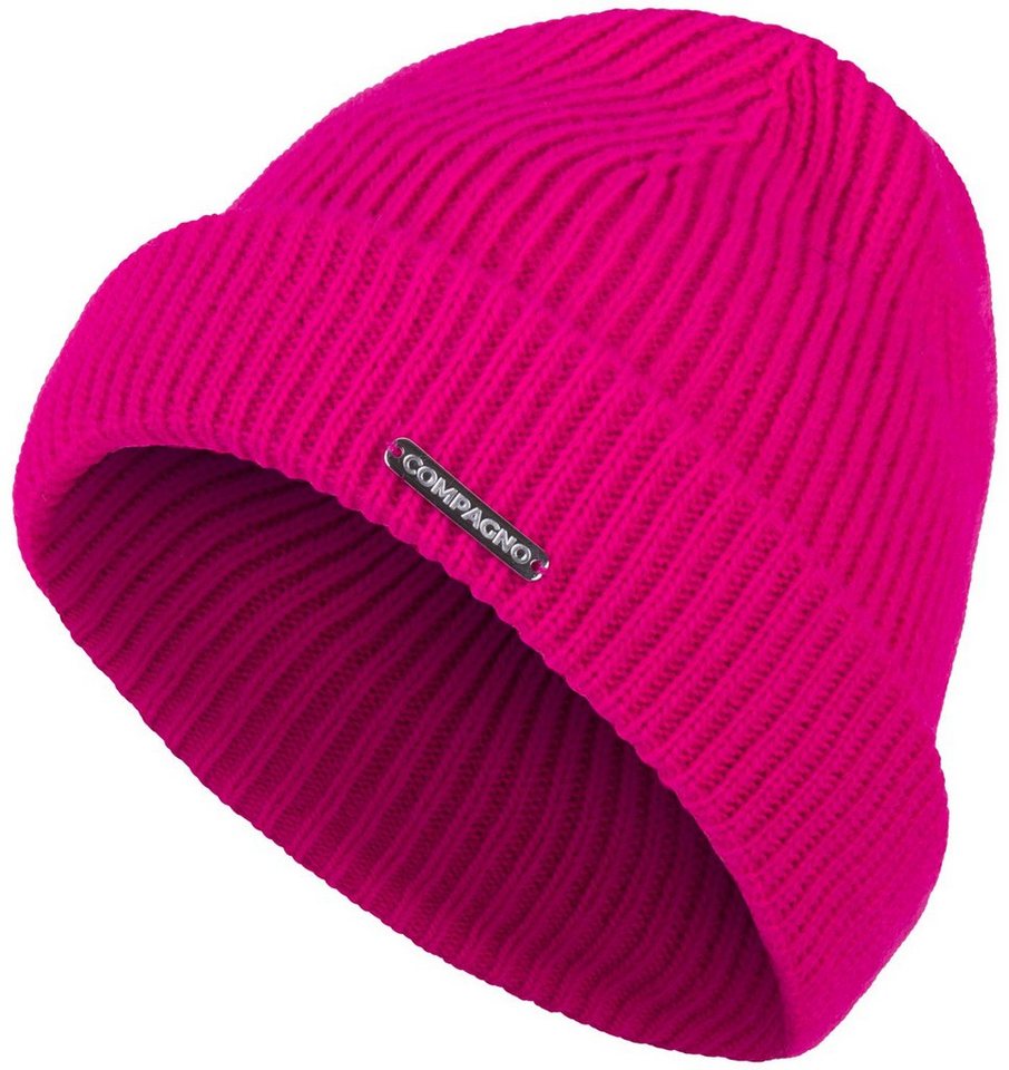 compagno Strickmütze (1-St) Kindermütze Wintermütze Beanie Jungen Mädchen Strickmütze 2-10 Jahre von compagno