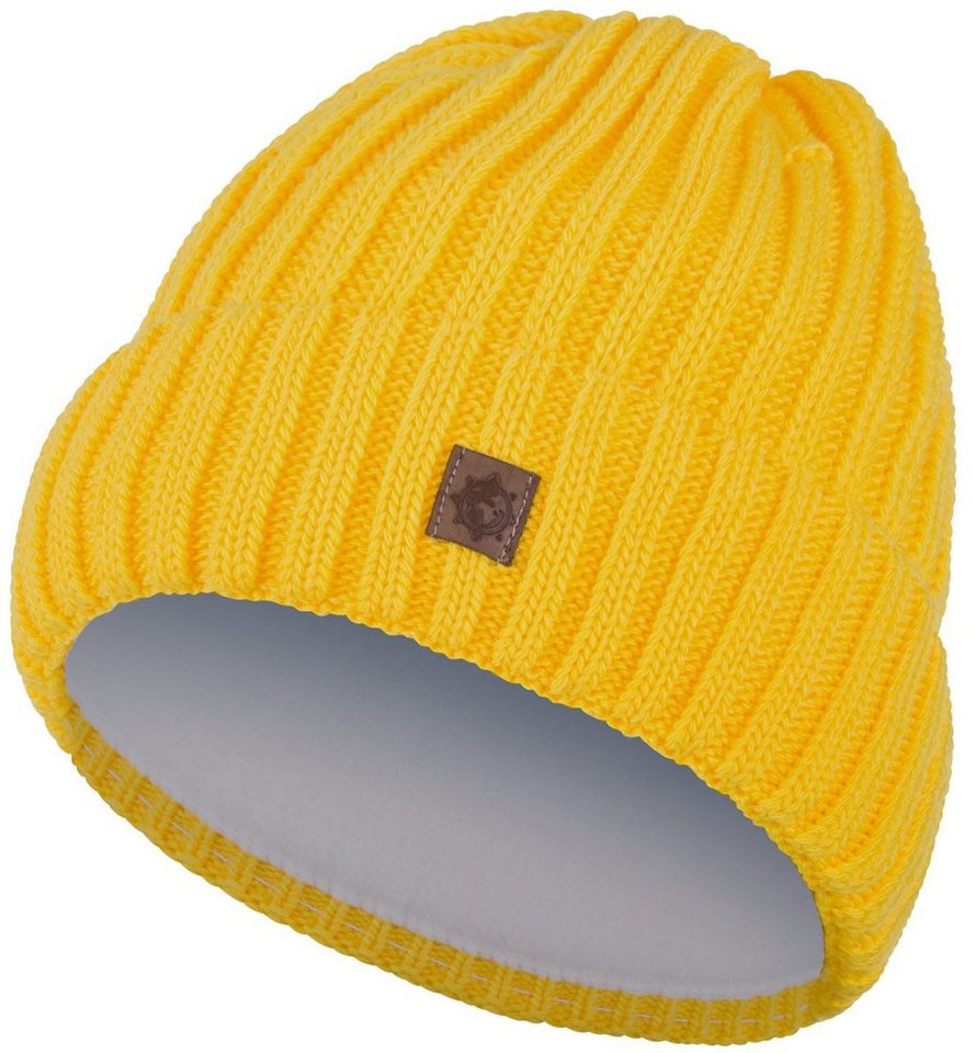 compagno Strickmütze (1-St) Kindermütze Wintermütze Jungen Mädchen Strickmütze 2-10 Jahre Beanie von compagno