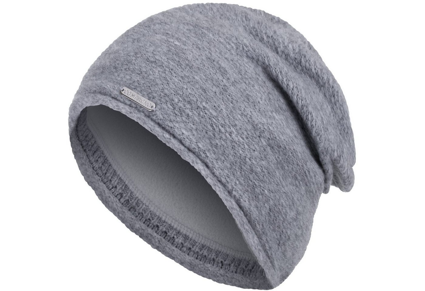 compagno Strickmütze (1-St) Klassische Beanie Wintermütze Strickmütze Damen gefüttert Fleecefutter von compagno