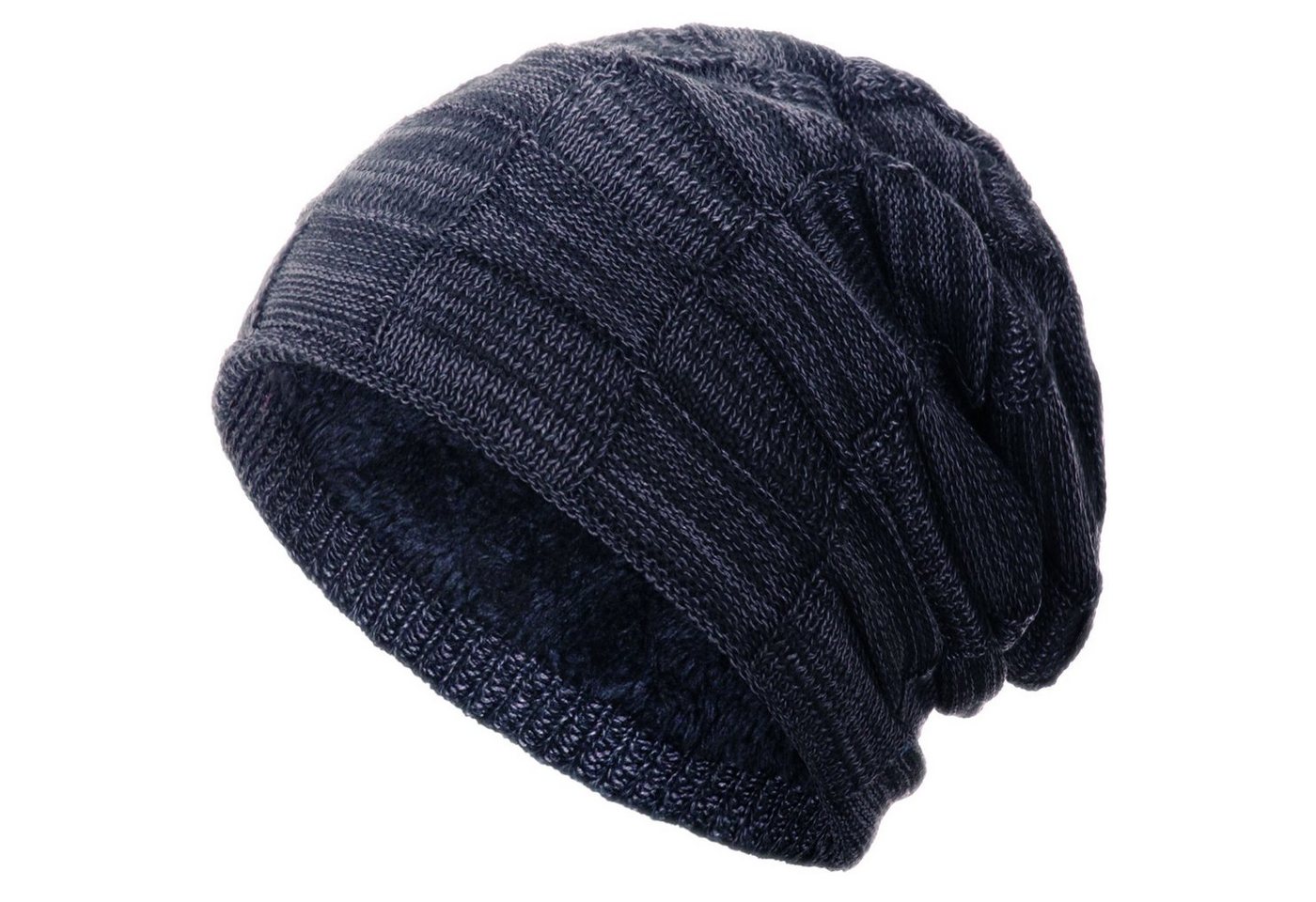 compagno Strickmütze (1-St) Gefütterte Beanie Wintermütze Damen Herren Mütze Haube Winter Herbst von compagno