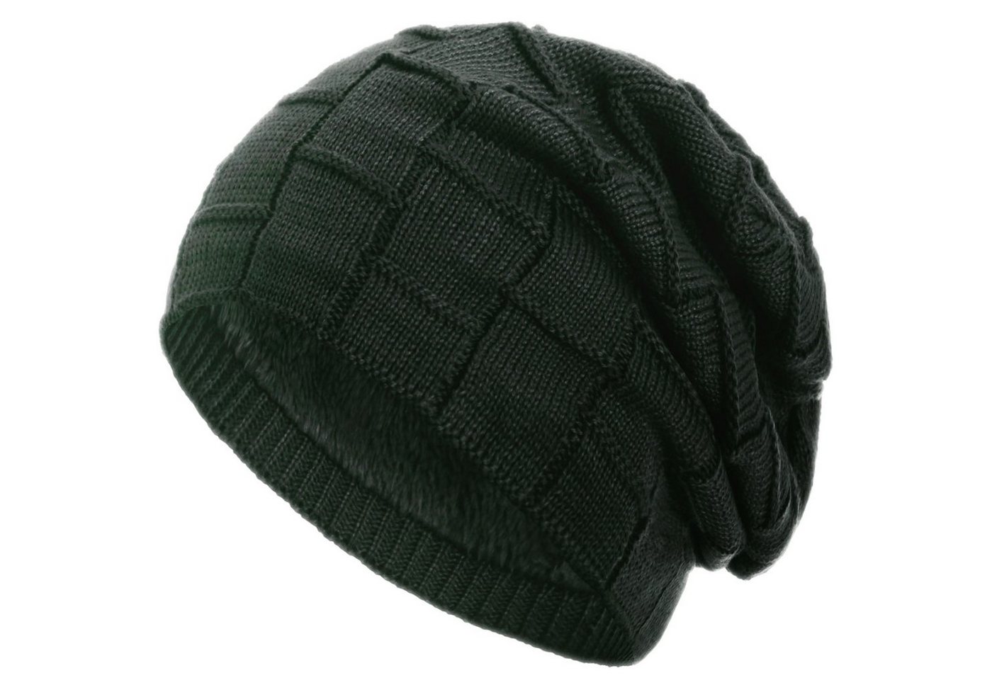 compagno Strickmütze (1-St) Gefütterte Beanie Wintermütze Damen Herren Mütze Haube Winter Herbst von compagno