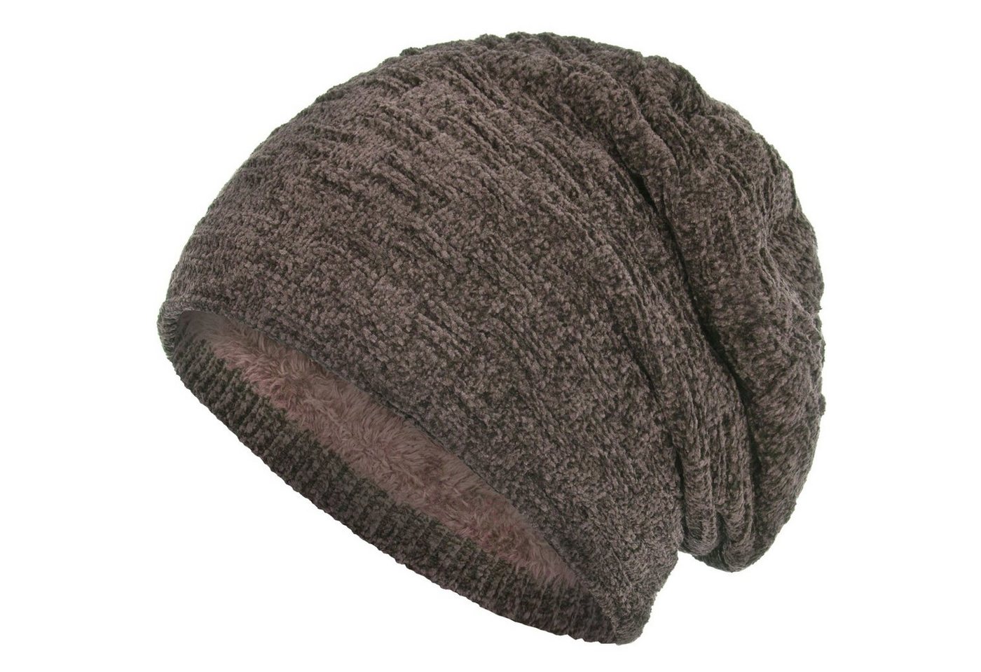 compagno Strickmütze (1-St) Warm gefütterte Wintermütze Strickmütze Beanie Damen und Herren von compagno