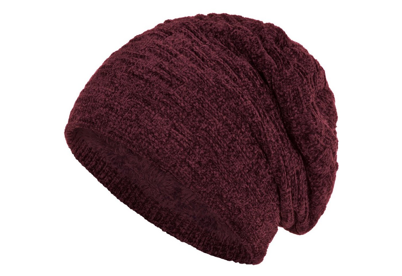 compagno Strickmütze (1-St) Warm gefütterte Wintermütze Strickmütze Beanie Damen und Herren von compagno