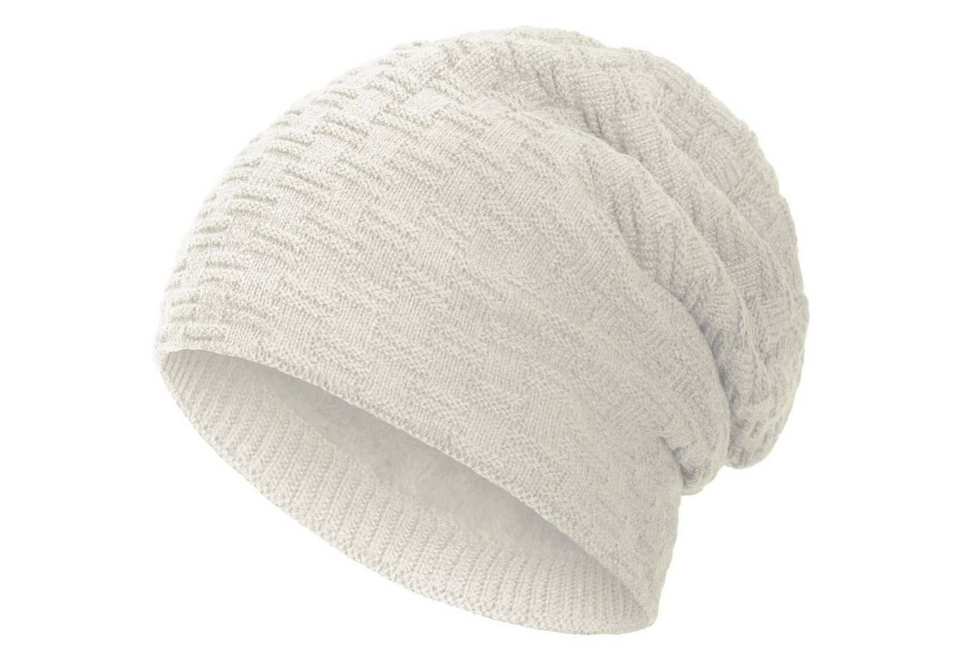 compagno Strickmütze (1-St) Warm gefütterte Wintermütze Strickmütze Beanie Damen und Herren von compagno